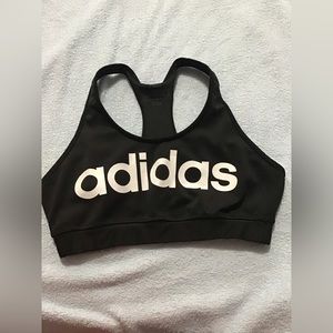 Adidas Climalite Logo Sports Top/ Bra Black Size L